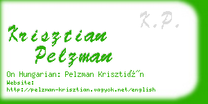 krisztian pelzman business card